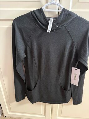 RBX Black & Heather Gray Hooded Pullover